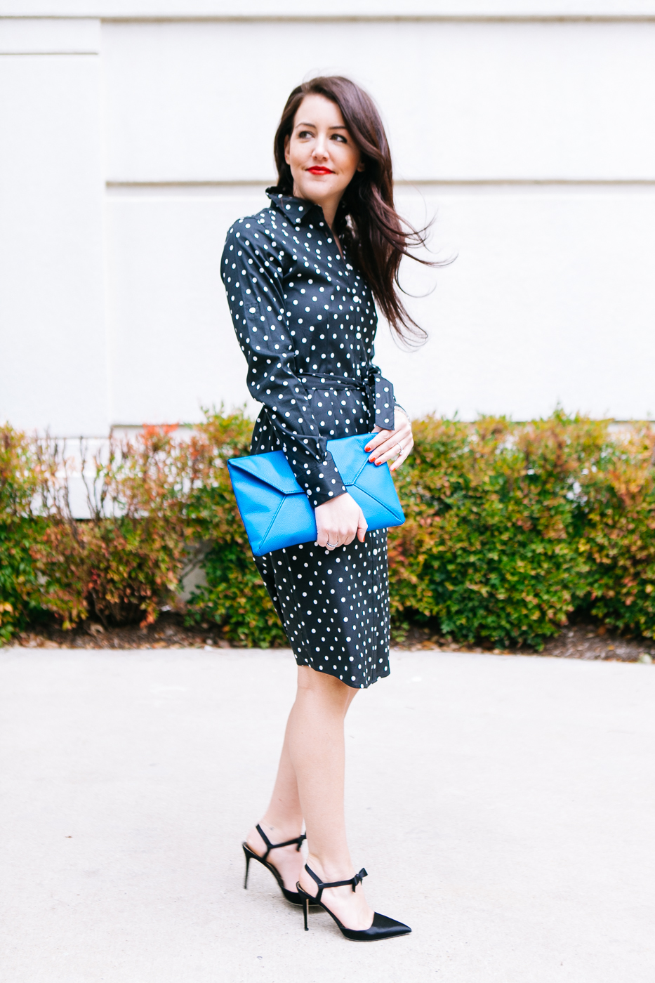 Polka Dot Shirt Dress