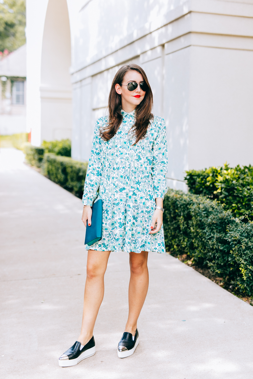 Floral Print Shirtdress