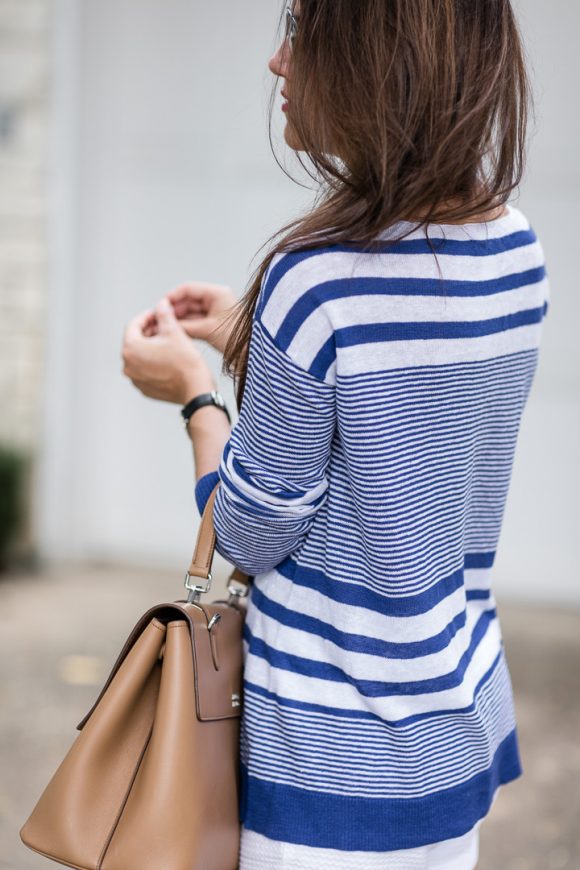 Blue & White Striped Sweater