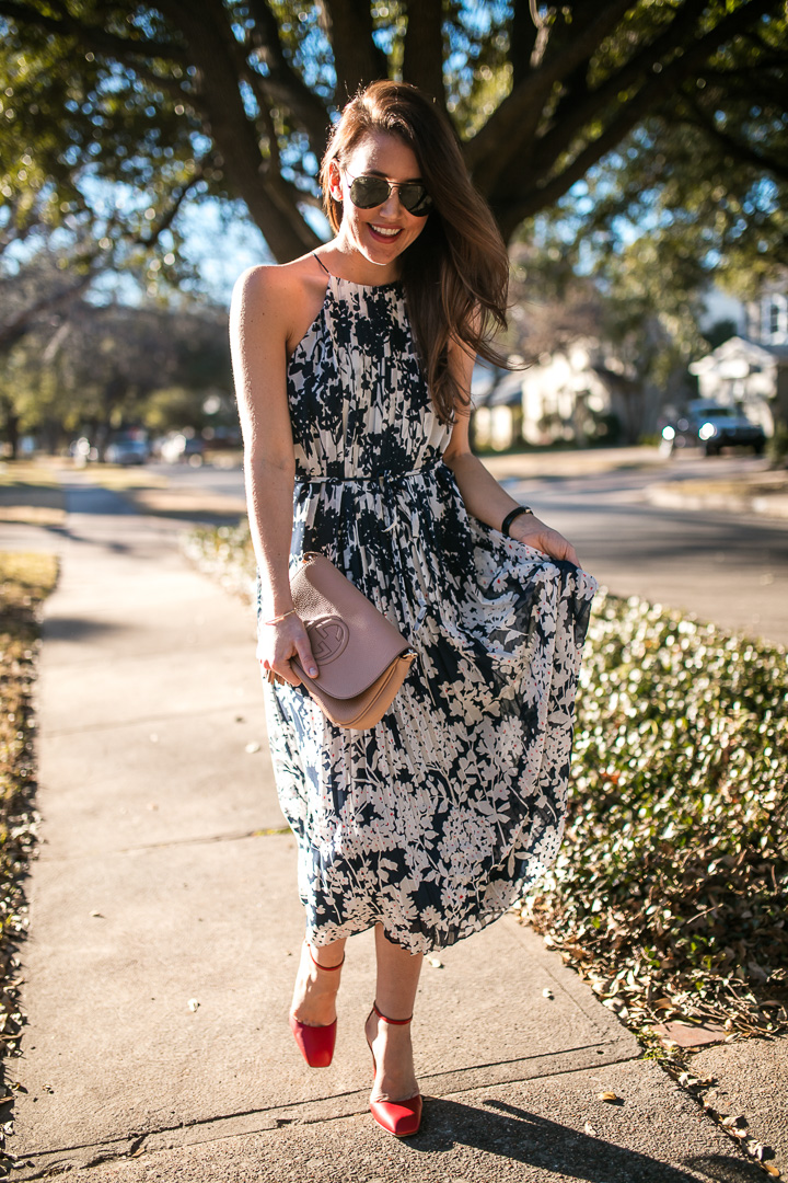 Printed Midi Dress