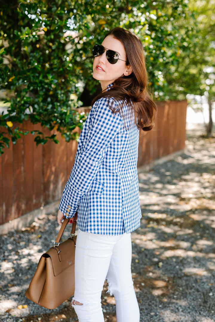 Gingham Blazer