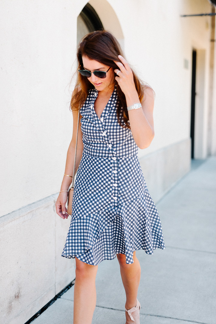 shoshanna dress c/o // shoes // dior sunnies ( similar here ) // bag